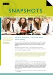 Snapshots issue 13: What do Australian 15-year-olds think about reading? by Catherine Underwood