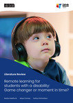Remote learning for students with a disability