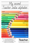 Infographic: My second Teacher India alphabet